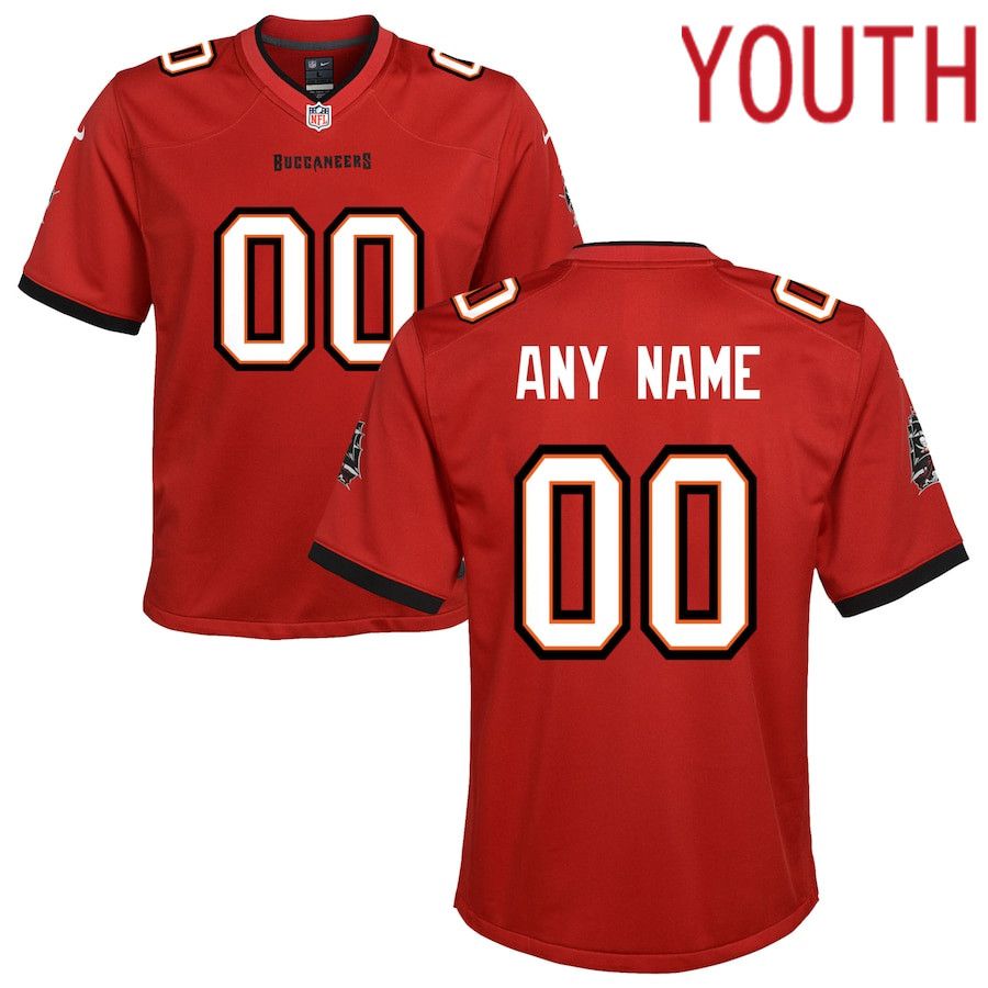 Youth Nike Tampa Bay Buccaneers Red Custom Game NFL Jersey